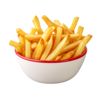 French fries Junk food Side dish Kids Ai Generative png