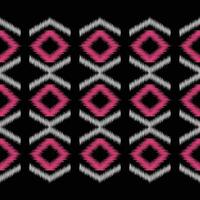 étnico ikat tela modelo geométrico estilo.africano ikat bordado étnico oriental modelo negro antecedentes. resumen,vector,ilustración.textura,ropa,marco,decoración,alfombra,motivo. vector