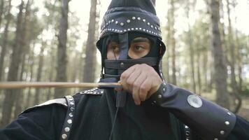 Archer Mongolian Soldier in historical period. video