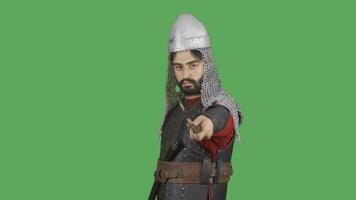 byzantine välde soldat. medeltida. video
