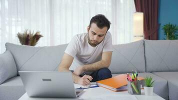 A thoughtful man cannot start work without thinking about his problems and his private life. video