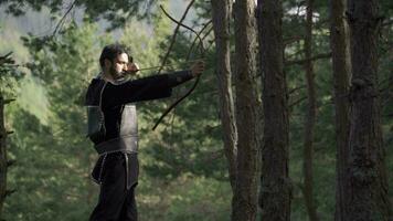 Mongolian archer in the Middle Ages. video