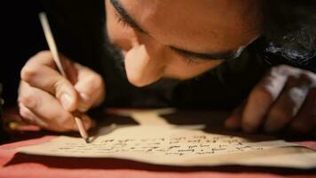 A person who wrote letters in the Middle Ages. video