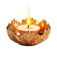 3d rendre diwali bougie ,ai génératif png