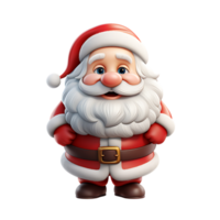 3D Santa claus character ,ai generative png