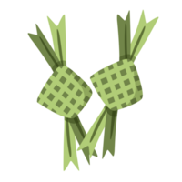 grön Ketupat illustration png