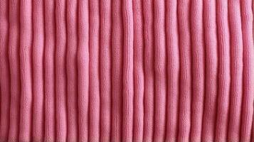 Generative AI, knitted pink sweater texture closeup, magenta or light pink abstract background photo