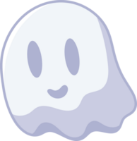 Víspera de Todos los Santos fantasma, plano de miedo fantasmal monstruos, linda fantasma icono, linda dibujos animados escalofriante personaje, Víspera de Todos los Santos decoración. png