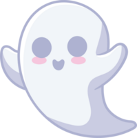 Víspera de Todos los Santos fantasma, plano de miedo fantasmal monstruos, linda fantasma icono, linda dibujos animados escalofriante personaje, Víspera de Todos los Santos decoración. png