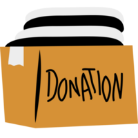 Volunteer Holding Box Donation png