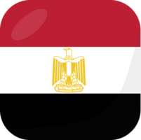 Egypt flag square 3D cartoon style. png