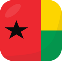 Guinea Bissau vlag plein 3d tekenfilm stijl. png