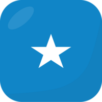 somalia flagga fyrkant 3d tecknad serie stil. png