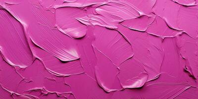 generativo ai, de cerca de pasta resumen áspero Viva magenta color Arte pintura textura foto