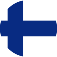 finland nationell runda flagga ikon. officiell färger. enkel platt design för webb, mobil app. cirkulär symbol. knapp, baner. nationell tecken. png