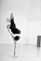 Break dancer in the studio photo