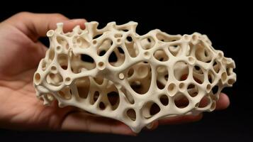human 3d printed bones ai generated photo