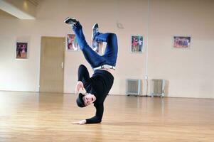 descanso bailarín en estudio foto