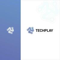 techplay logo symbol design vector