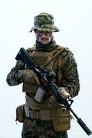 Soldier man caucasian photo