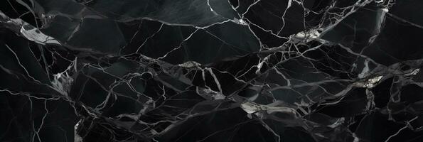 Black marble texture for background or tiles floor decorative design. Generative ai. photo