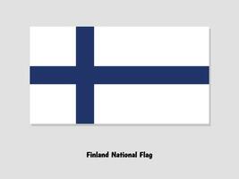Finland national flag vector illustration