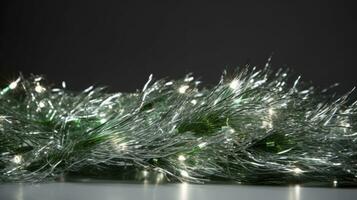 photo of Tinsel Christmas DIY, AI Generated.