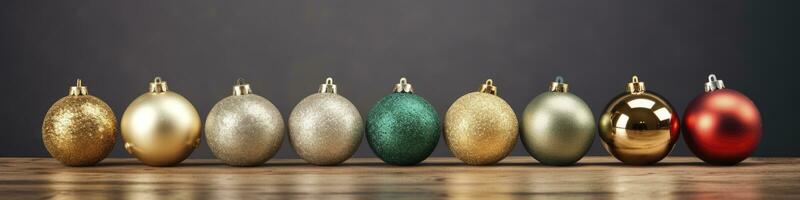 photo of Ornaments Christmas decorations, AI Generated.