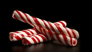 foto de caramelo bastones Navidad tradiciones, ai generado.
