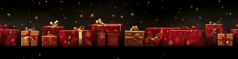 of Christmas tree, AI Generated. photo