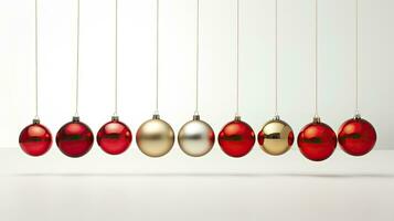 of Ornaments Christmas countdown, AI Generated. photo