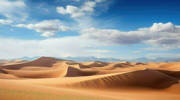dune mongolian sand dunes ai generated photo