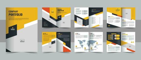 Corporate business presentation guide brochure template with cover, Modern company profile brochure template design Layout vector