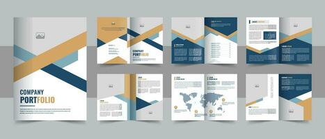 Business presentation guide brochure template with cover, Modern company profile brochure template design Layout vector