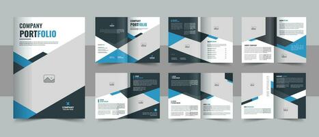 folleto de perfil de empresa corporativa folleto de informe anual diseño de concepto de diseño de propuesta comercial vector