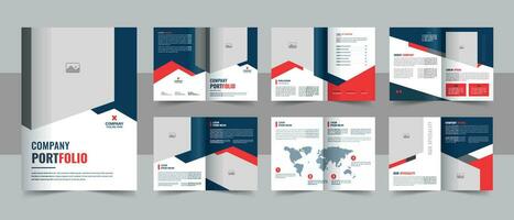 Modern business presentation guide brochure template with cover, Modern company profile brochure template design Layout vector