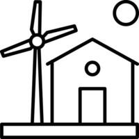 Home Wind Vector Icon