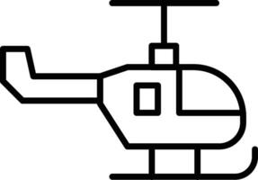 icono de vector de helicóptero