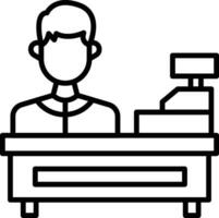 Cashier Vector Icon