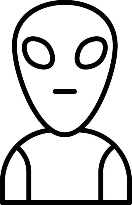 Alien Outline Vector Art, Icons, and Graphics for Free Download