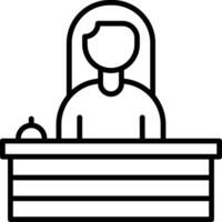 Receptionist Vector Icon