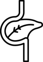 páncreas vector icono