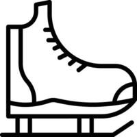 hielo patines vector icono