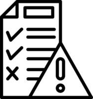 Risk Assessment Vector Icon