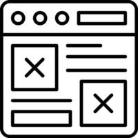 Layout Designer Vector Icon