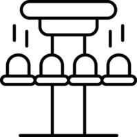 Drop Tower Vector Icon