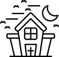 Haunted House Vector Icon