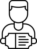 Ticket Holder Vector Icon