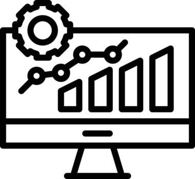 Network Analytics Vector Icon