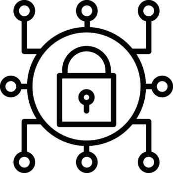 Network Encryption Vector Icon